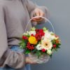 Livrare cos cu flori Targu Mures online