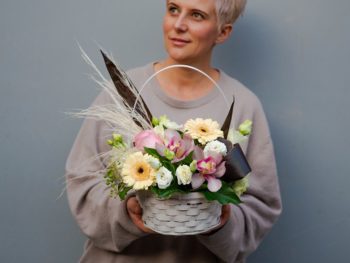 Livrare Targu mures cos cu flori online
